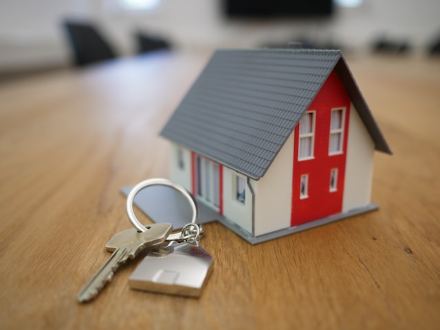 miniature house and key